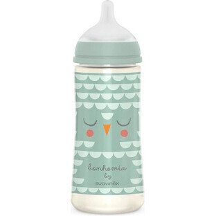SUAVINEX | BONHOMIA Biberón BONHOMIA 360 ml biberón fisiológico SX PRO +6 LF - verde 1×360 ml, biberón