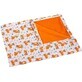 Manta infantil BÁRA 5284/423 75x100 naranja/plaid 1×1 ud, manta bebé