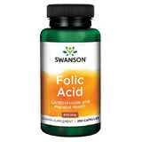 Folic Acid 800 mcg, 250 capsules, Swanson