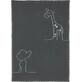 NATTOU Knitted double-sided blanket 75x100 cm LA 1×1 pc