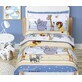 Kinderbettwäsche BEÁTA 90/036 safari blau 100x135,45x60