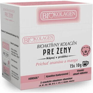 ASP BIOKOLAGEN Bioactive Collagen for Women 15×10 g, powdered drink, sachet (150 g)