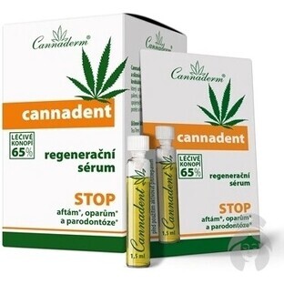 Cannaderm CANNADENT sérum régénérant 10×1,5 ml pour les boutons de fièvre et les aphtes