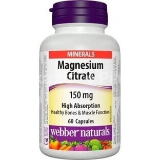 WEBBER NATURALS Magneziu 150 mg 1×60 tbl, supliment alimentar