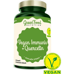 GreenFood Nutrition Vegan Immunix+Quercetina 60cps 1×60 cps
