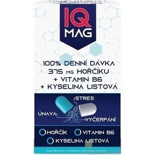 IQ Magnesium 375 mg + B6 1×60 cps, Nahrungsergänzungsmittel
