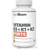 Gymbeam vitamina d3+k1+k2 forte 120cps 1×120 cápsulas