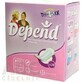 DEPEND ULTRA MINI 1×22 pcs, serviettes pour incontinence 7×19 cm