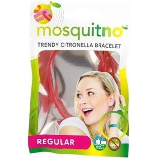 MosquitNo Pulsera con aroma de citronela de liberación regular 1×1 ud, pulsera antimosquitos