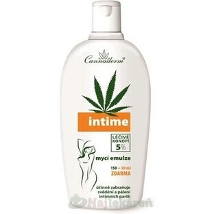 Cannaderm Intime Washing Emulsion 1×200 ml, intimate hygiene emulsion