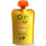 Beggs BIO Kiwi et banane 1×120 g, collation aux fruits