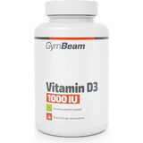 Gymbeam vitamina d3 1000 iu sin sabor 60cps 1×60 cápsulas sin sabor