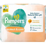Pampers Harmonie Protect & Care, Baby Cleansing Wipes 4 x 44 pcs