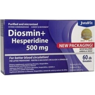 JutaVit Diosmina+Esperidina 500 plus tbl 1x60 pz.