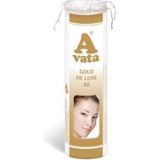 A GOLD DE LUXE Baumwolle Wattepads 1x80 Stück