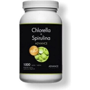 Chlorella + Spirulina ADVANCE BIO 1000 tbl. 1×1000 tbl, food supplement