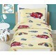 Kinderbettwäsche BEÁTA 90/027 Rennwagen gelb 100x135,45x60