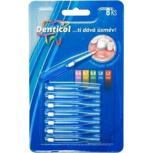 Denticol tamaño 1mm, cepillo interdental retráctil 1×8 piezas, cepillo interdental