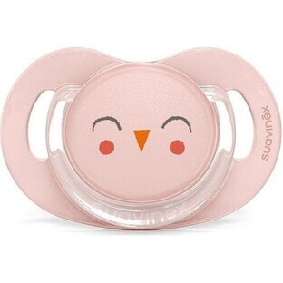 SUAVINEX | Sucette SX PRO BONHOMIE physiologique 0/6 m SOVIČKA - rose 1×1 pc, sucette