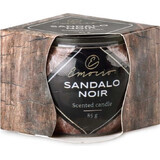 Emocio Glass Decor 70×62 mm Sandalo Noir, scented candle 1×1 pc, scented candle