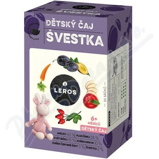 LEROS Thé pour enfants - prune 20×2 g, thé