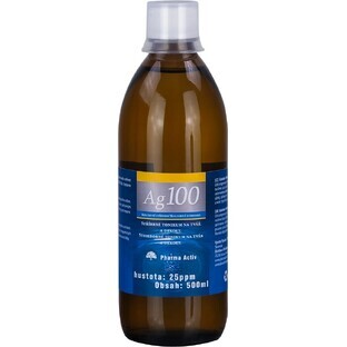 Pharma Activ Argint coloidal Ag100 1×500 ml, 25 ppm, argint coloidal