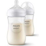 Philips AVENT Natural Response Trinkflasche 260 ml, 1m+ 2 Stück 1×2 Stück 1×2 Stück, Glas