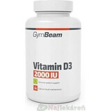 Gymbeam vitamina d3 2000 iu sin sabor 120cps 1×120 cápsulas sin sabor