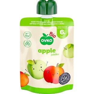 OVKO Bio-Babynahrung Apfel 1×90 g, Fruchtkapsel