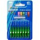 Denticol taille. 0,8mm, brosse interdentaire avec manche plat 1×8 pcs, brosse interdentaire