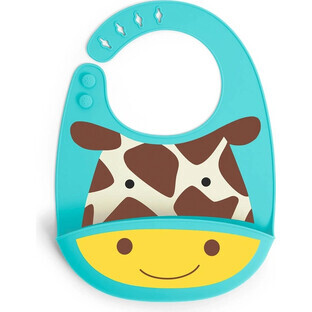 Zoo Silikon Lätzchen Giraffe 6m+ 1×1 Stück, Lätzchen