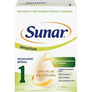 Sunar Sensitive 1 1 x 500g, zuigelingenvoeding voor baby's vanaf de geboorte