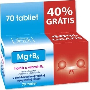 NP PHARMA MG + B6 40% frei 1×70 tbl, Nahrungsergänzungsmittel