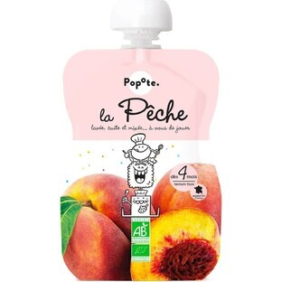 POPOTE Organic Peach Capsule 120 g, 4+ 1×120 g