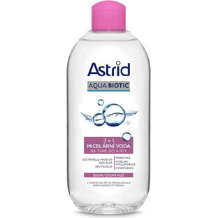 ASTRID AQUA BIOTIC Acqua micellare 3 in 1 per pelli secche e sensibili 400 ml 1×400 ml 1×400 ml, acqua micellare