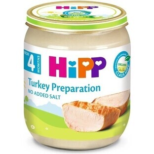 HiPP Organic turkey puree 1×125 g, meat appetizer for kids