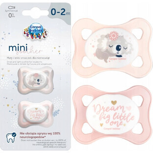 SLEEPY KOALA Silikon Beruhigungsschnuller, symmetrisch MINI 0-2m rosa 1×2 Stück, Beruhigungsschnuller SLEEPY KOALA Silikon Beruhigungsschnuller, symmetrisch MINI 0-2m rosa 1×2 Stück, Beruhigungsschnuller