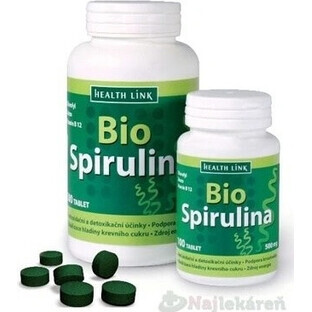 Health Link ORGANIC SPIRULINA 1×100 tbl, spiruline