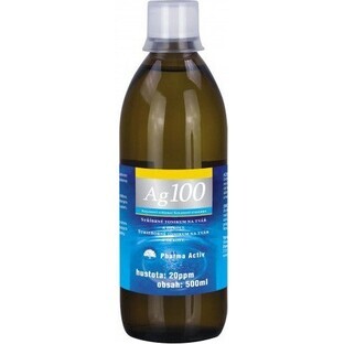 Pharma Activ Colloidal silver Ag100 1×500 ml, 20 ppm, colloidal silver