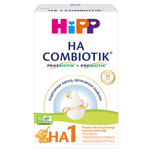 HiPP HA 1 Combiotik, leche para lactantes, desde el nacimiento, 350 g
