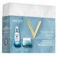 Set Vichy Mineral 89, booster de întărire și hidratare cu acid hialuronic, 50 ml + cremă hidratantă și revitalizantă bogată, 100h, 50 ml