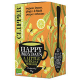 Clipper, té al limón con jengibre y pimienta negra, 2,25 g x 20 bolsitas