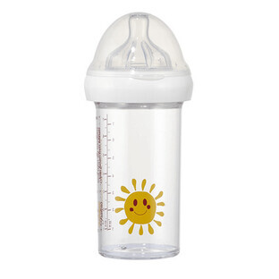 Le Biberon Francais, bottle with teat, tritan, sun, from 6 months, 210 ml