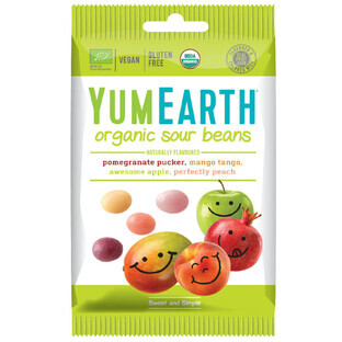 YumEarth eco sour bean candy, Sour beans, 50 g