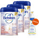 Set Bebilon Profutura DuoBiotik 5, formula nutriente a base di latte per bambini in età prescolare, 3 x 800 g + Mustela Bebe Enfant, gel lavante nutriente, 300 ml in omaggio