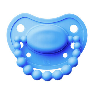 Luu Kids, tétine, positionnement, silicone, Greek Sky, 3-6 mois, 1 pièce