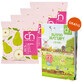 Set Crispy Natural Pear Crisps, getrocknete Birnenchips, 4 x 18 g + Malbuch Near Nature free