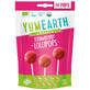 Piruletas YumEarth con fresas, 14 unidades