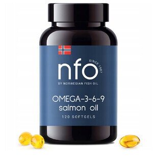 NFO Omega-3-6-9 Salmon oil, 120 softgels