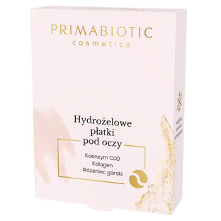 Primabiotic Cosmetics, hydrogel oogkompressen, 5 zakjes